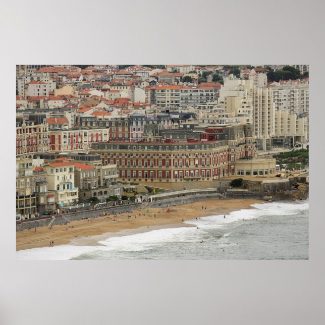 Beach landscape France: The ancient seaside resort Poster (Front)