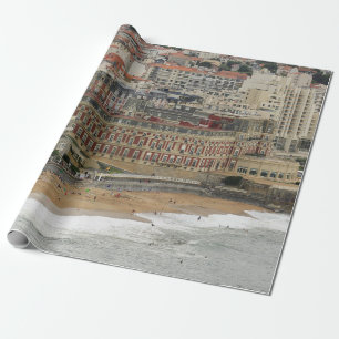 Beach landscape France: The ancient seaside resort Wrapping Paper