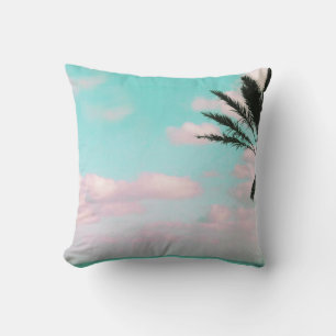 Beach Landscape, Ocean View, Palm Cushion