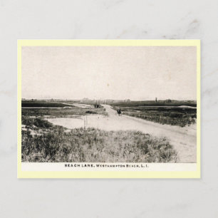Beach Lane, Westhampton, New York Vintage Postcard