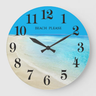 Beach Large Clock