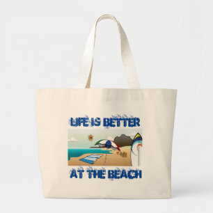 Beach Large Tote Bag