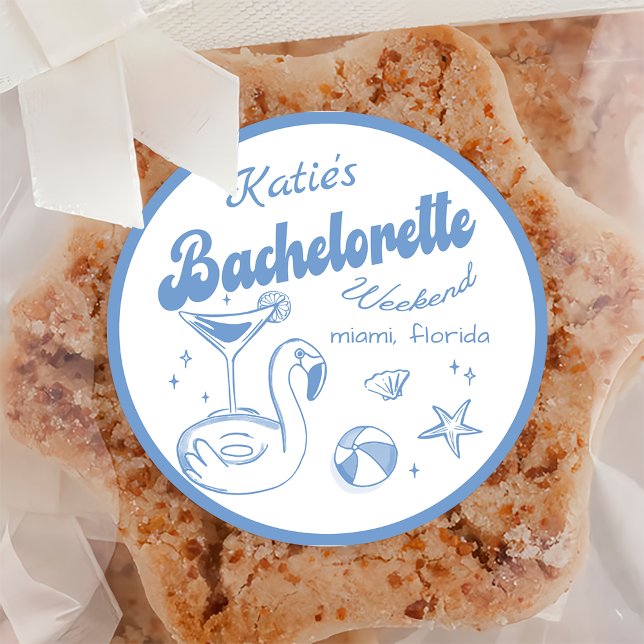 Beach Last toast Bachelorette Party Sticker (Creator Uploaded)