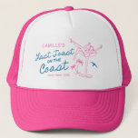 Beach Last Toast Bachelorette Weekend Trucker Hat<br><div class="desc">Elevate your bachelorette party with our Last Toast trucker hat! It's a fun and vibrant addition to your celebration. Matching items in Cava party design.</div>