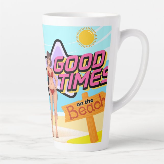 beach latte mug (Right)
