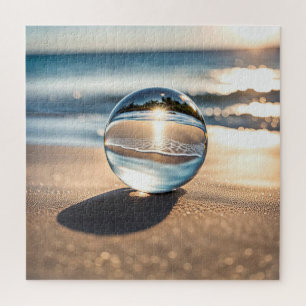 Beach Lens Ball Jigsaw Puzzle