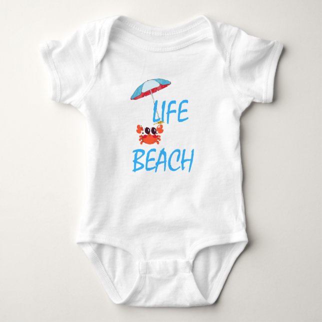 BEACH LIFE BABY BODYSUIT (Front)