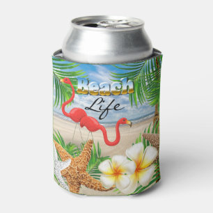 Beach Life Can Cooler