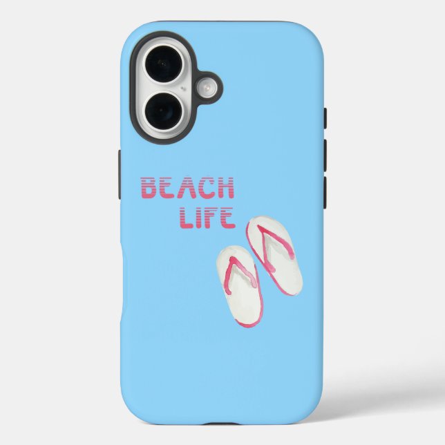 Beach Life Flip Flop Sandals Case-Mate iPhone Case (Back)