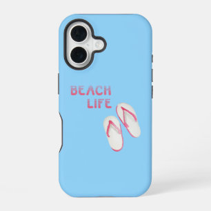 Beach Life Flip Flop Sandals iPhone 16 Case