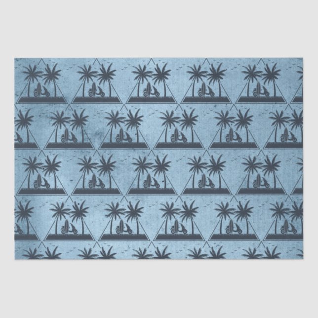 Beach Life Geometric Tissue Paper (Front)