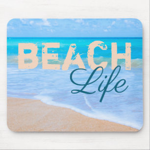 Beach Life. Gorgeous aqua sea and tropical beaches Mouse Pad