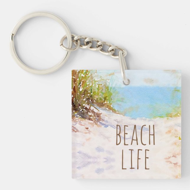 Beach Life Key Ring (Front)