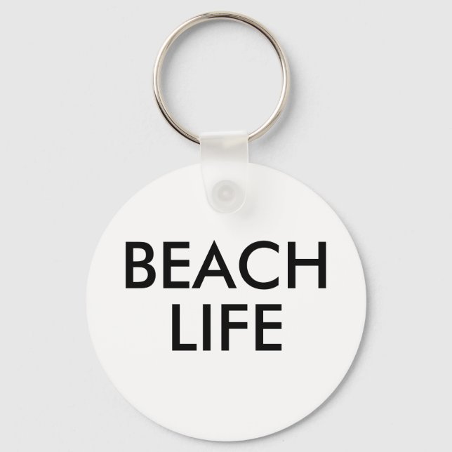 Beach Life Lifeguard Gift Key Ring (Front)