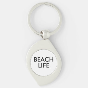 Beach Life Lifeguard Gift Key Ring