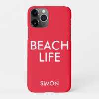 Beach Life Lifeguard Gift Red