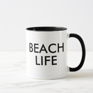 Beach Life Mug in Black