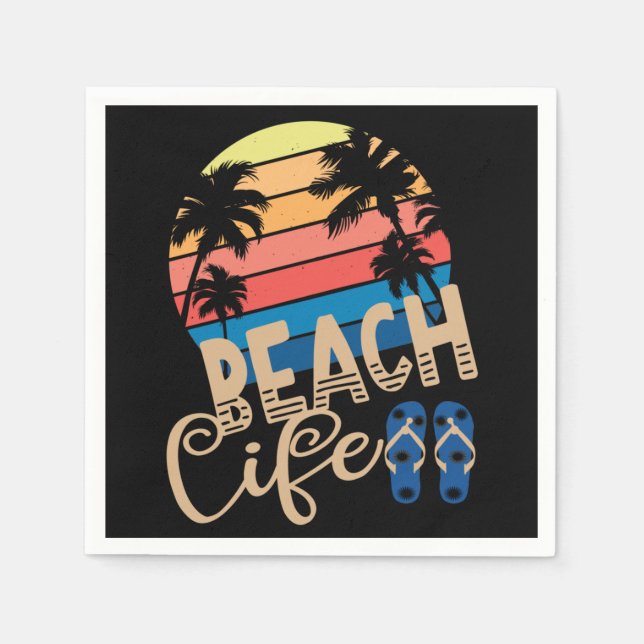 Beach Life  Napkin (Front)