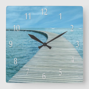 Beach Life Ocean Views Wall Clock