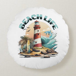Beach Life Round Cushion