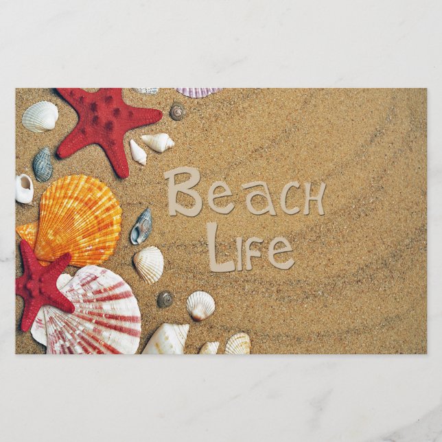 Beach Life Stationery (Front)