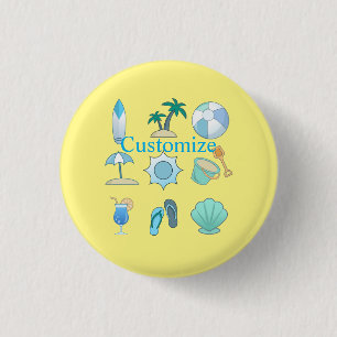 Beach Life Things Thunder_Cove   3 Cm Round Badge