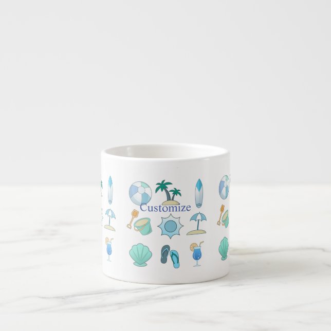 Beach Life Things Thunder_Cove Espresso Cup (Front)