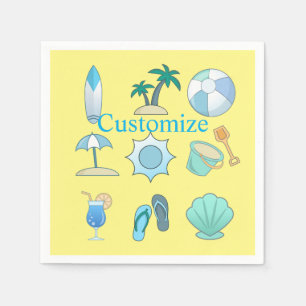 Beach Life Things Thunder_Cove  Napkin