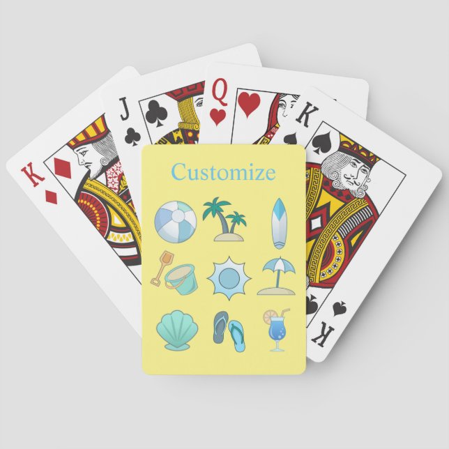 Beach Life Things Thunder_Cove  Playing Cards (Back)