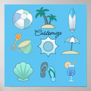 Beach Life Things Thunder_Cove  Poster