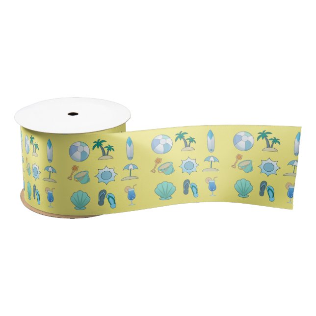 Beach Life Things Thunder_Cove  Satin Ribbon (Spool)