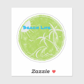 Beach Life Vinyl Cut Sticker