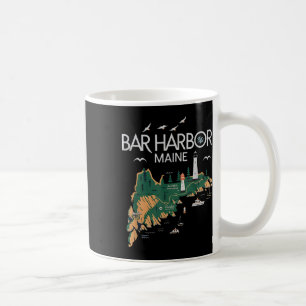 Beach Lighthouse Bar Harbour Maine Coffee Mug