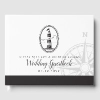 Beach Lighthouse | Black and White Wedding
