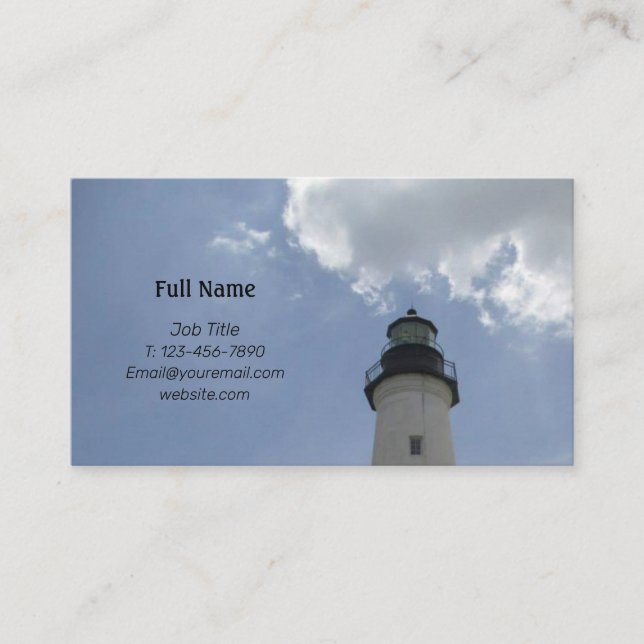 Beach Lighthouse Business Card (Front)