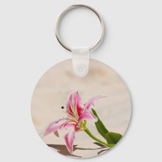 Beach Lily Key Ring