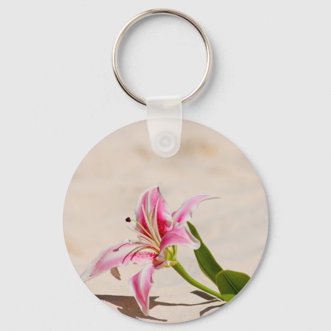 Beach Lily Key Ring (Front)
