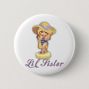 Beach Little Sister 6 Cm Round Badge