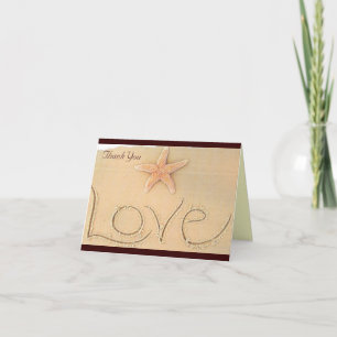 Beach Love Thank You Card