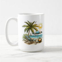 Beach lover Large classic ceramic