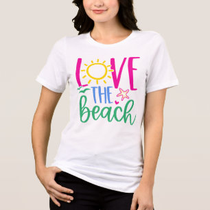 Beach Lover "Love the Beach" Tri-Blend Shirt