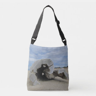 Beach Lover Ocean Driftwood Photo Coastal Living Crossbody Bag