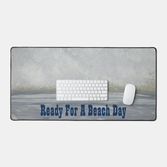 Beach Lover Ocean Wave Photo Coastal Water Desk Mat (Keyboard & Mouse)