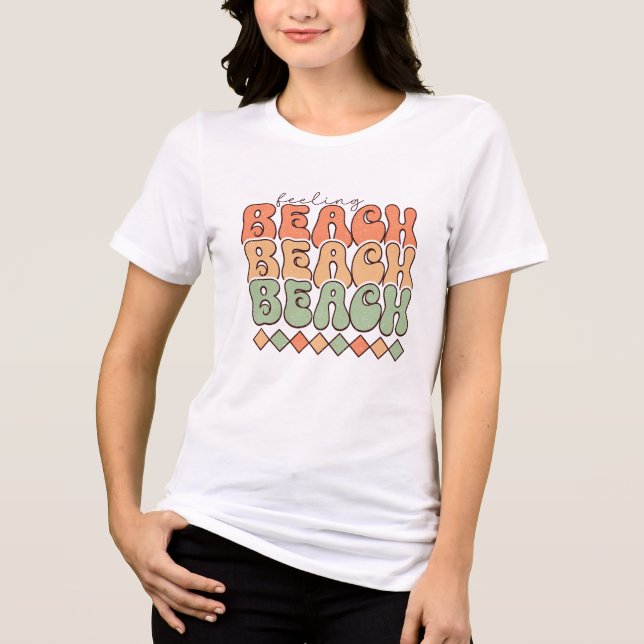 Beach Lover Tri-Blend Shirt (Front)