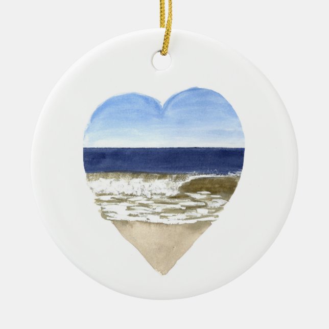Beach Lovers Ornament (Front)