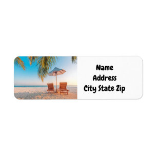**BEACH LOVERS** RETURN ADDRESS LABEL