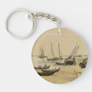 Beach, Low Tide Key Ring