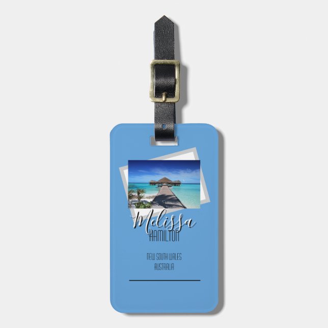 Beach LT01-0426 Luggage Tag (Front Vertical)