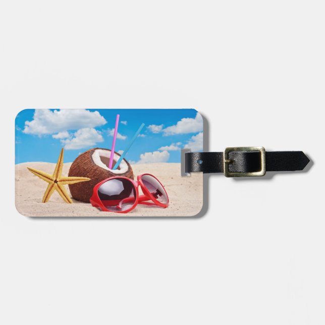 Beach Luggage Tag (Front Horizontal)