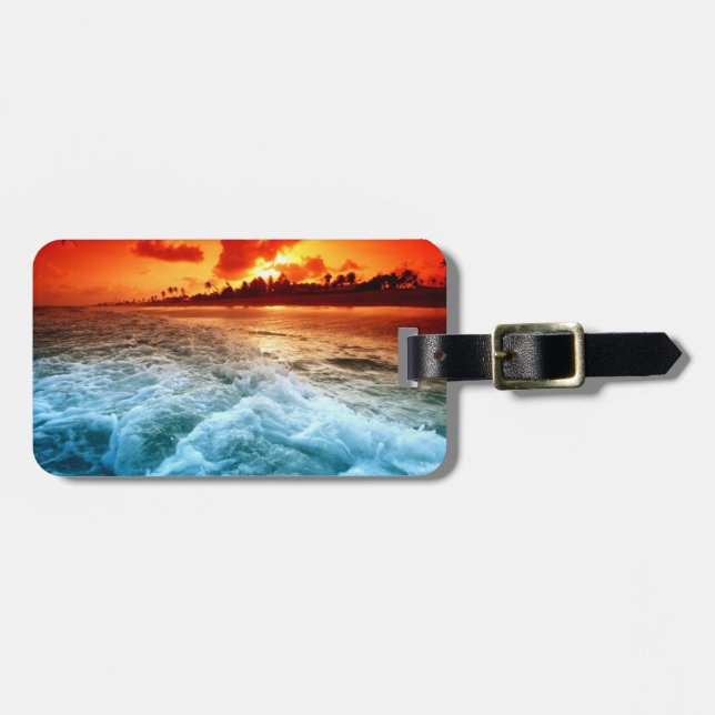 Beach Luggage Tag (Front Horizontal)
